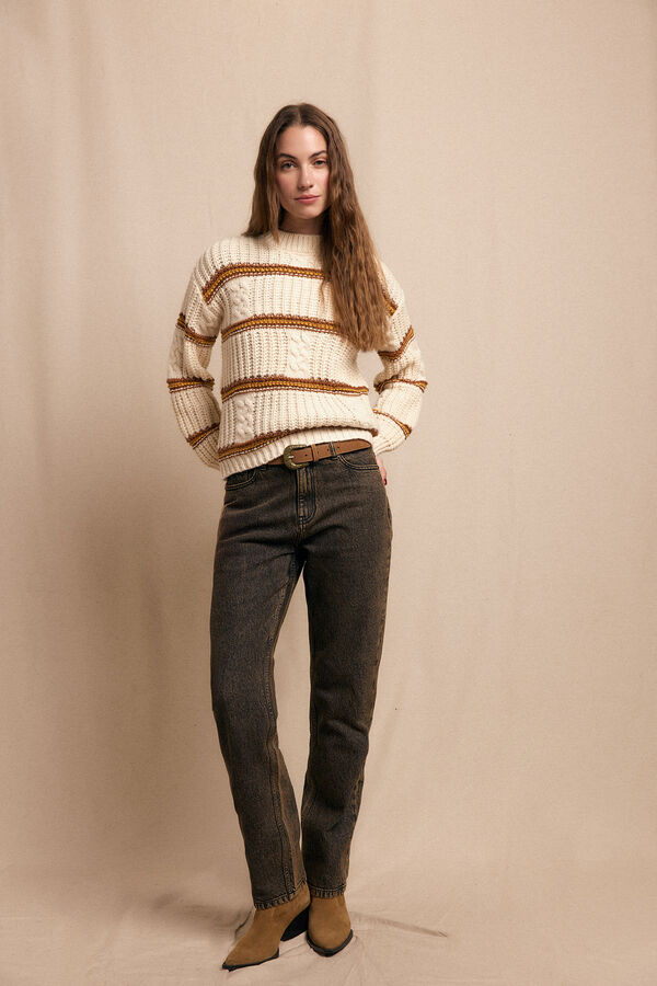 Slowlove Jeans marr&oacute;n Overdye Gris