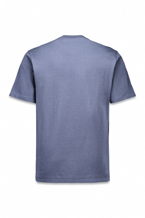 OOTO Camiseta gr&aacute;fica lavada Azul marino