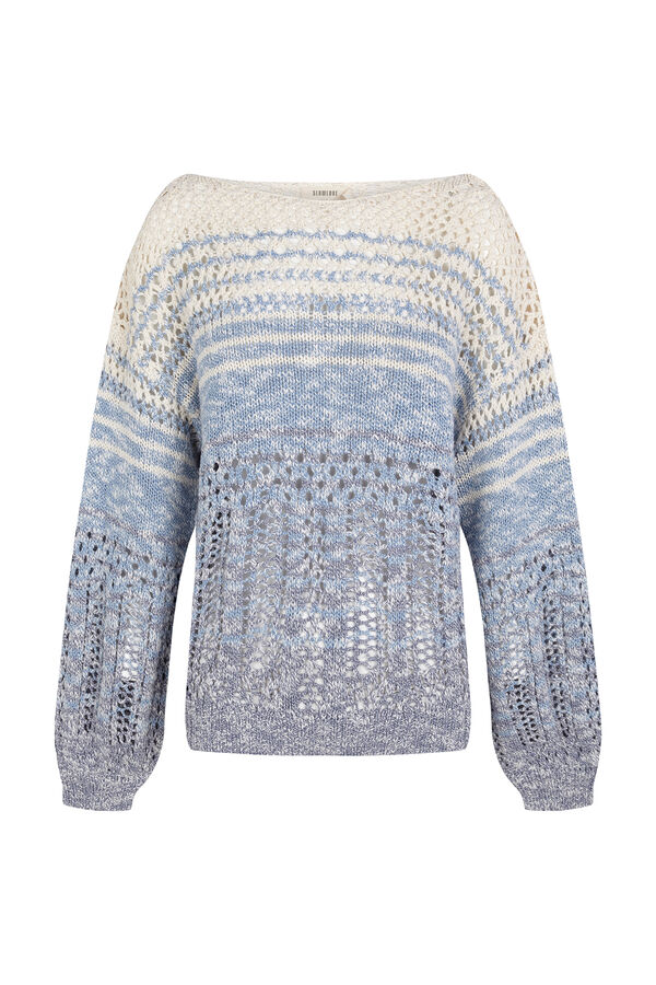 Slowlove Su&eacute;ter de punto con efecto degradado Azul