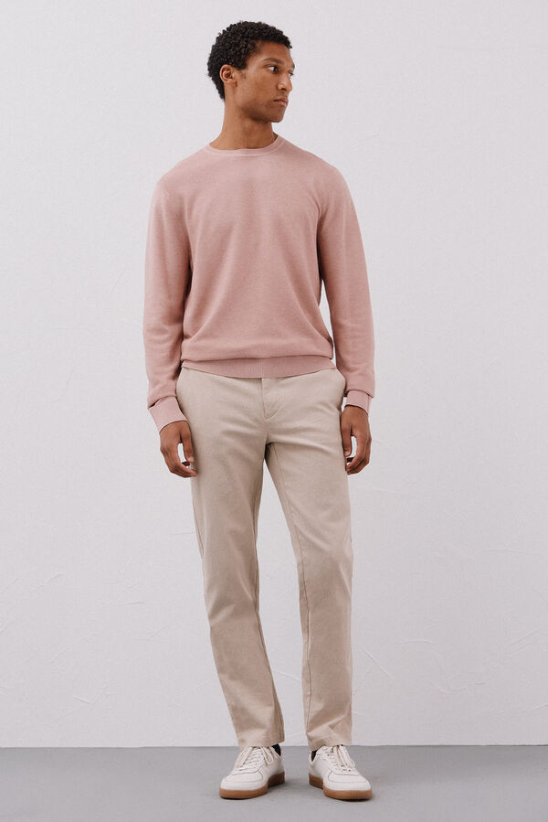 Cortefiel Su&eacute;ter tejido fino Rosa