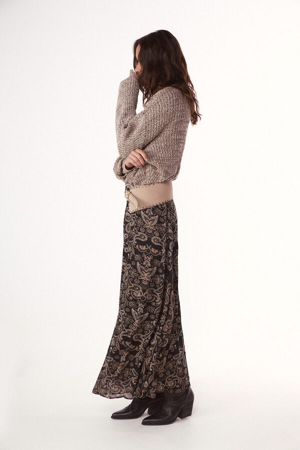 Slowlove Falda estampada con el&aacute;stico Multicolor