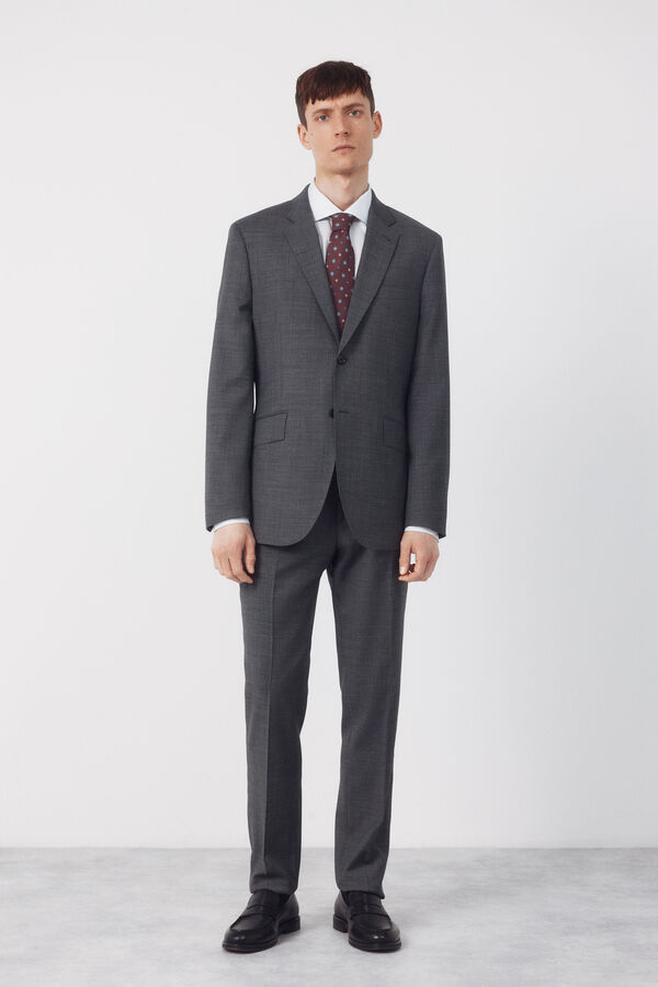 Cortefiel Americana traje dynamic estructura gris Gris oscuro