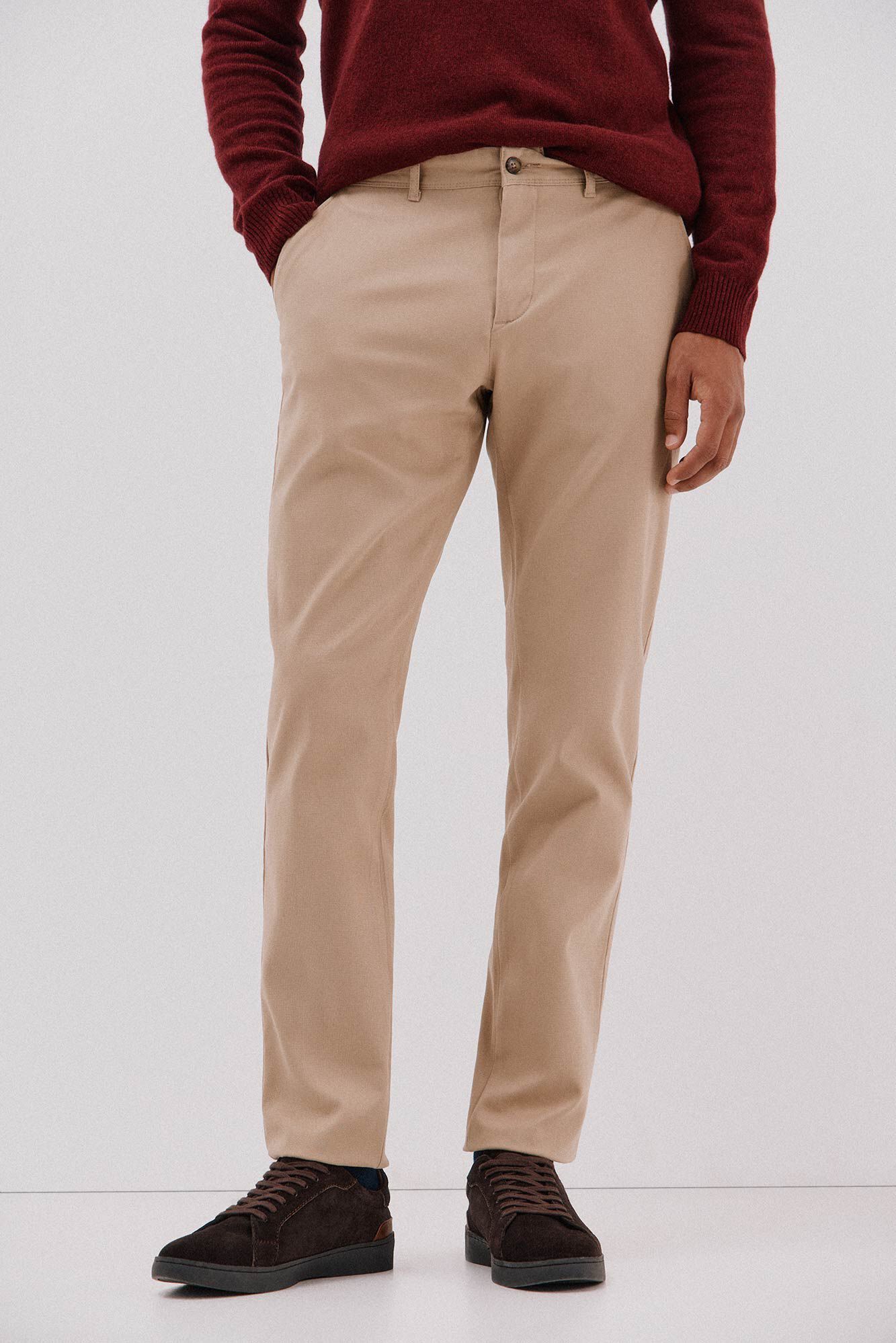 Cortefiel Pantal&oacute;n chino print slim