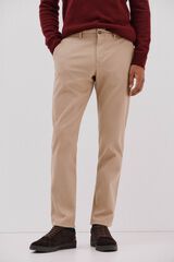 Cortefiel Pantal&oacute;n chino print slim Beige