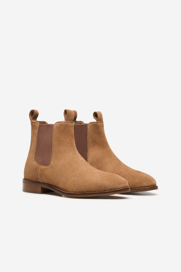 Cortefiel Bot&iacute;n chelsea de serraje Camel
