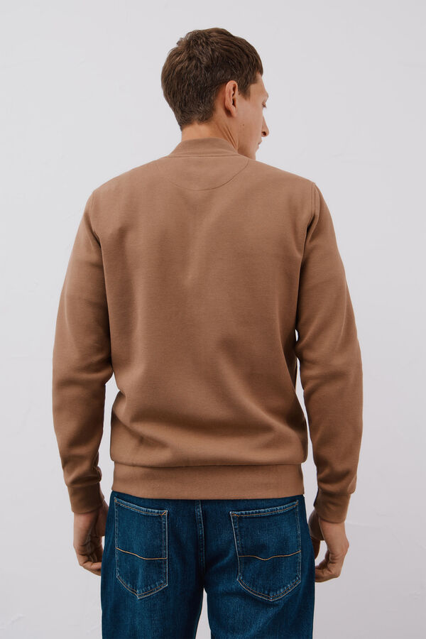 Cortefiel C&aacute;rdigan cuello bomber Beige