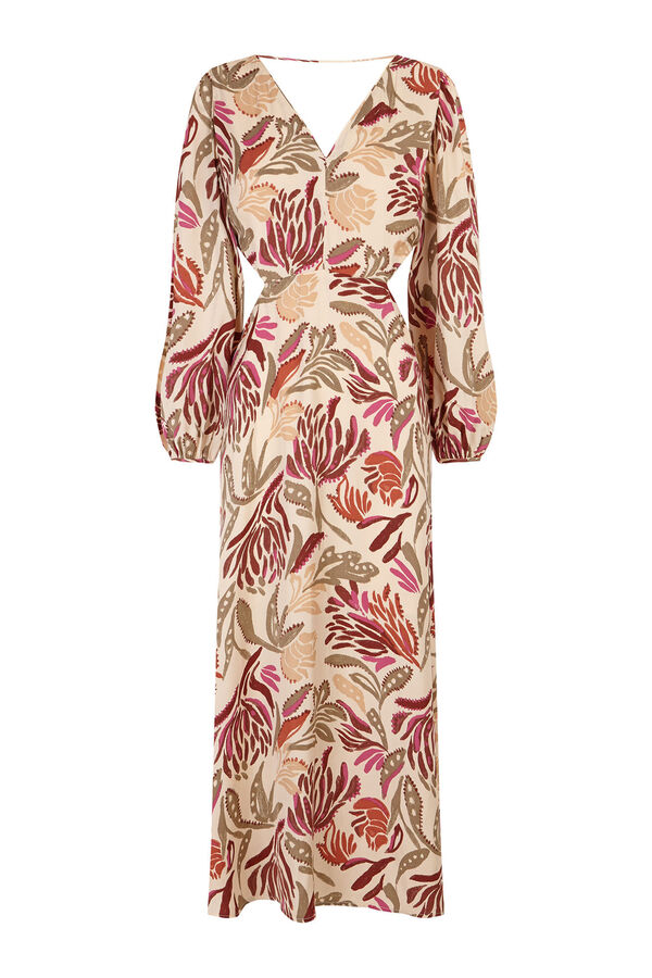 Cortefiel Vestido estampado Multicolor