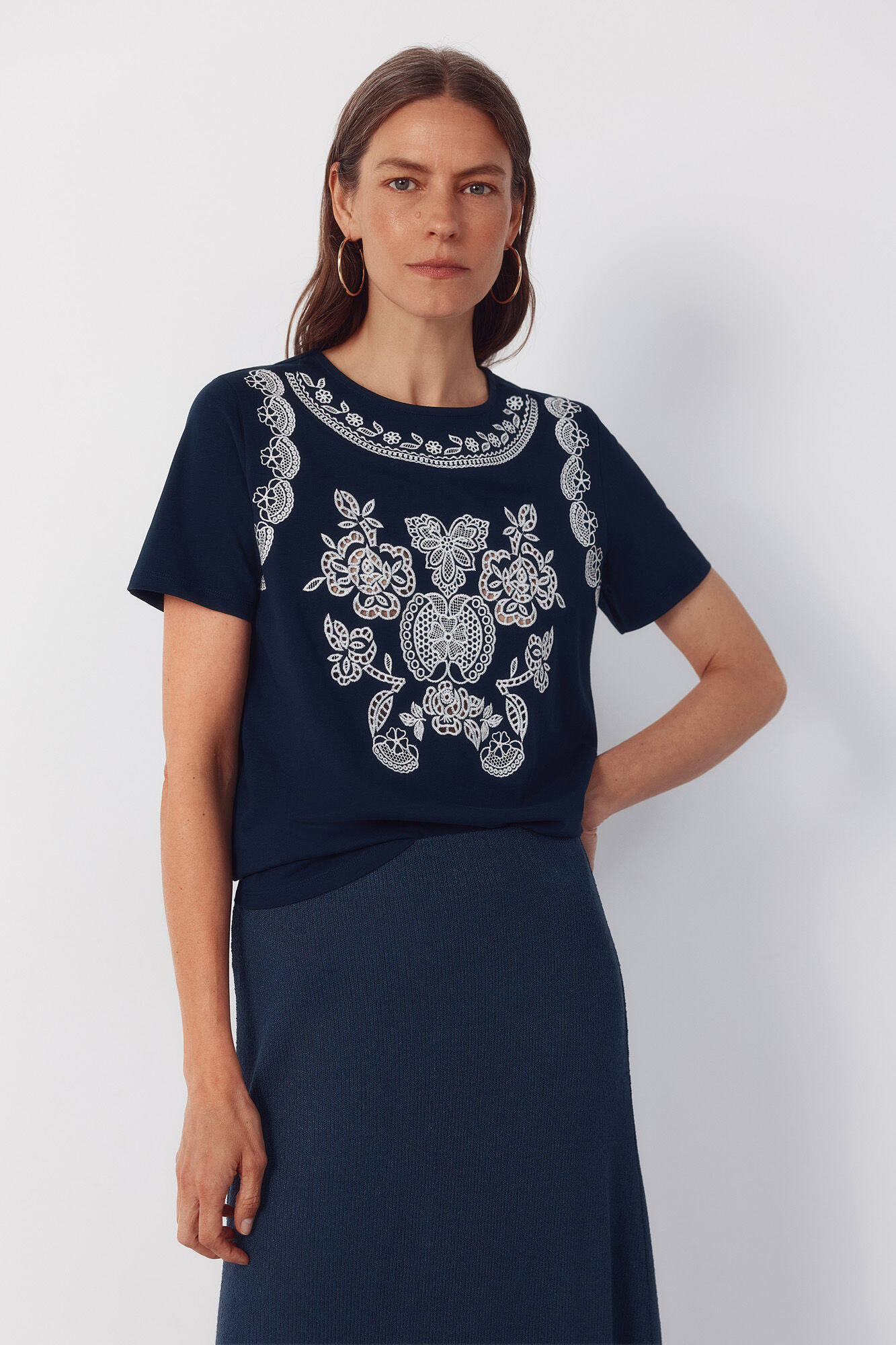 Cortefiel Playera estampada