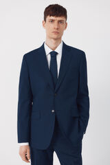 Cortefiel Americana traje dynamic cuadro azul Azul oscuro