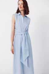 Cortefiel Vestido camisero vichy Azul