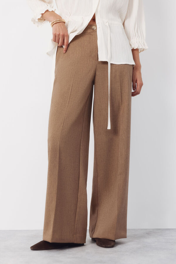 Cortefiel Pantal&oacute;n palazzo Beige