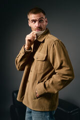 OOTO Sobrecamisa de pana Beige