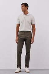 Cortefiel Pantal&oacute;n chino ligero slim fit Kaki