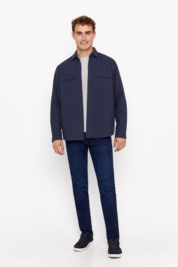 Cortefiel Pantal&oacute;n denim slim fit coolmax Azul