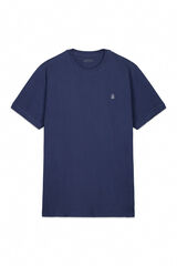 Cortefiel Playera b&aacute;sica piqu&eacute; Azul oscuro
