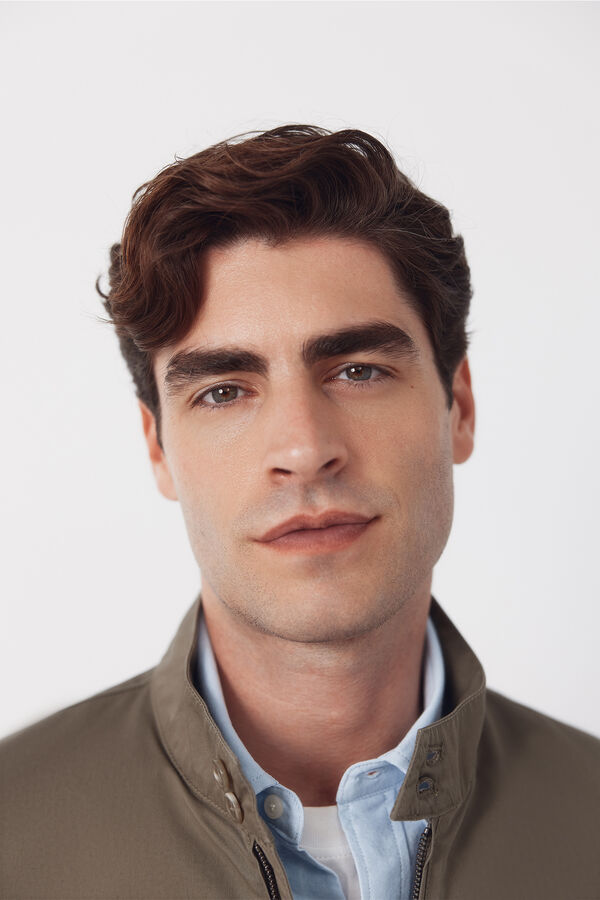 Cortefiel Cazadora ligera casual Kaki