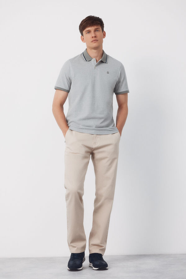 Cortefiel Polo oxford Gris