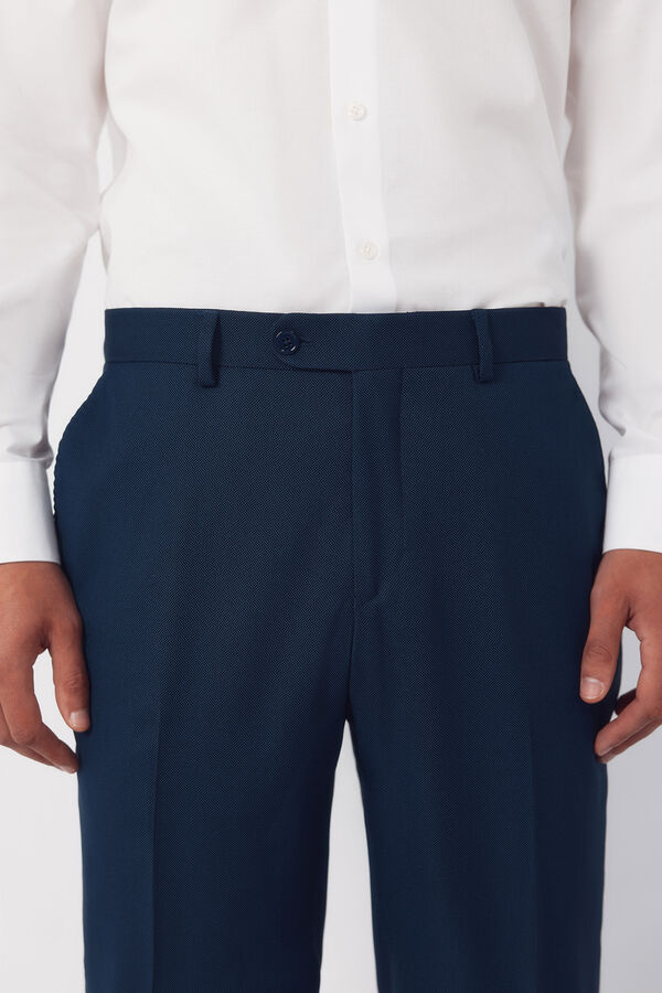 Cortefiel Pantal&oacute;n traje estructura Serie XXI azul&oacute;n Azul oscuro