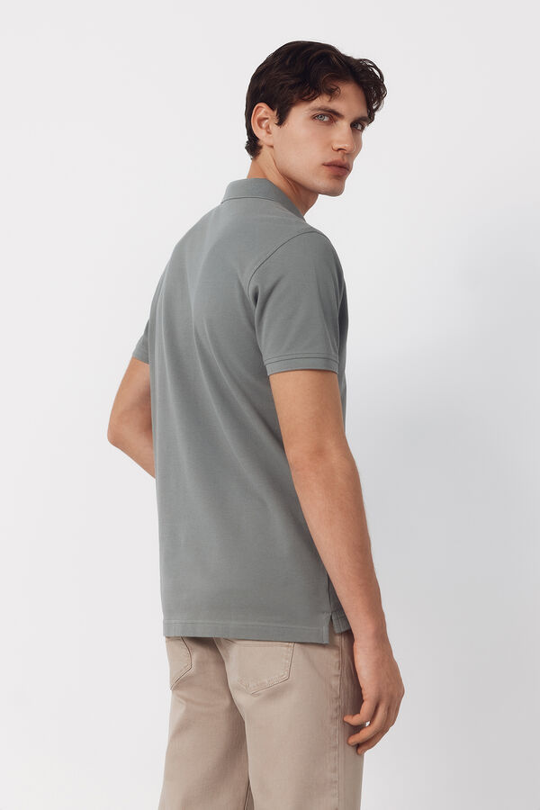 Cortefiel Polo b&aacute;sico piqu&eacute; slim Kaki