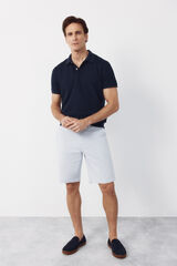 Cortefiel Bermuda tejido oxford Azul