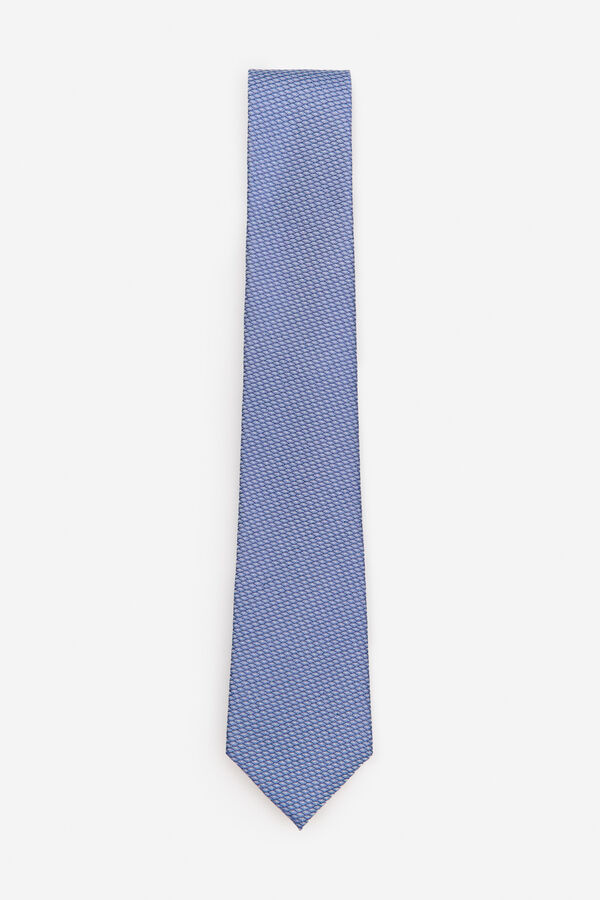 Cortefiel Corbata seda natural Azul