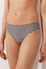 Cortefiel Panty de bikini de cobertura cl&aacute;sica Estampado gris