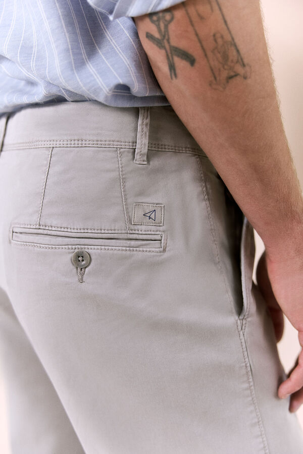OOTO Chino casual slim Gris