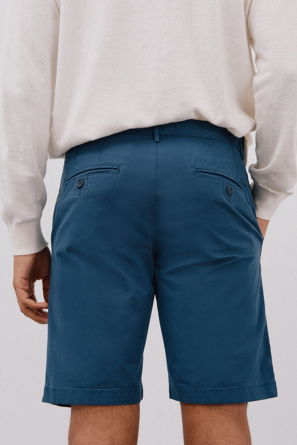 Cortefiel Bermudas chino Azul