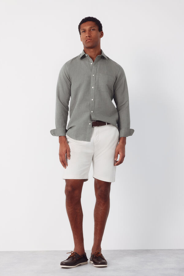 Cortefiel Bermuda chino Marfil