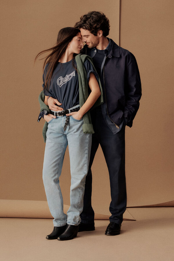 OOTO Cazadora ligera casual Azul oscuro