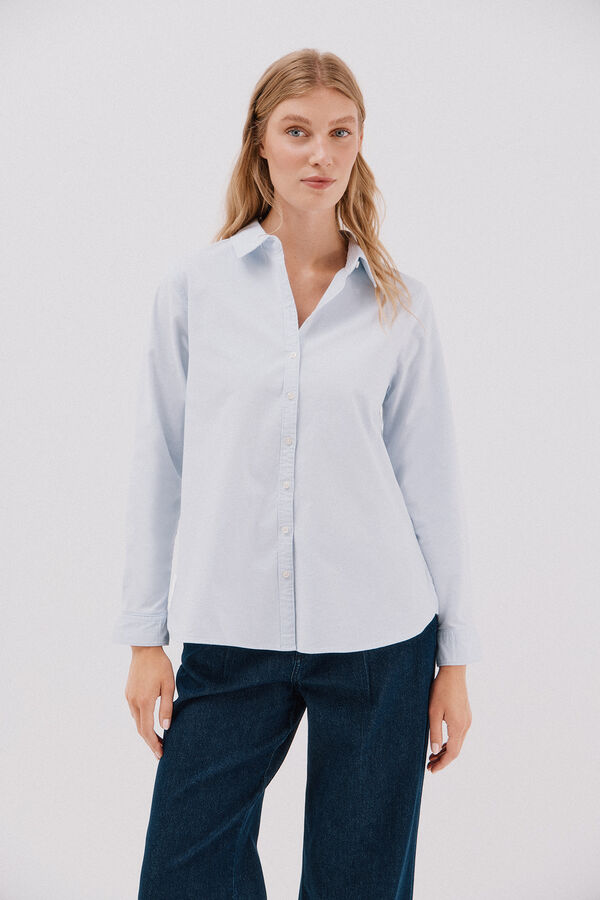 Cortefiel Camisa oxford Azul