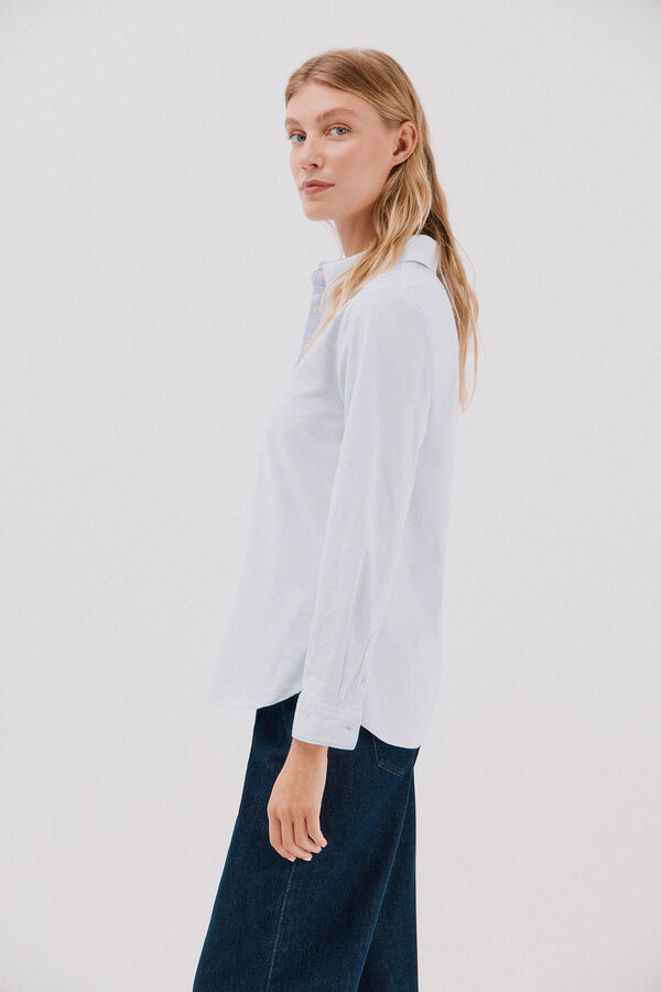 Cortefiel Camisa oxford Azul