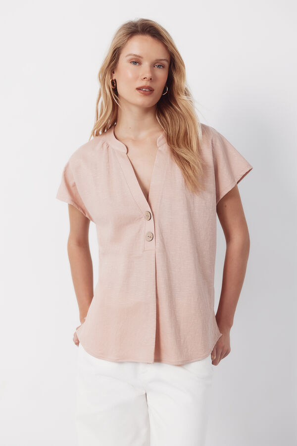 Cortefiel Blusa c&oacute;moda Rosa