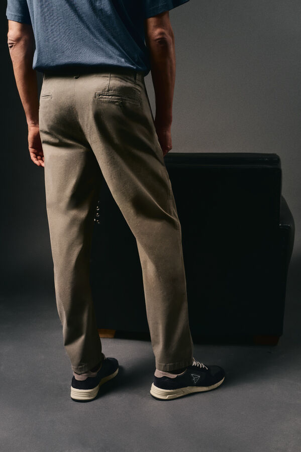OOTO Pantal&oacute;n chino slim Kaki