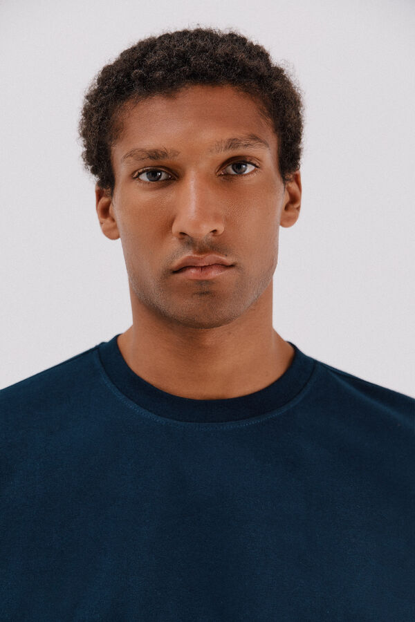 Cortefiel Camiseta b&aacute;sica Azul marino