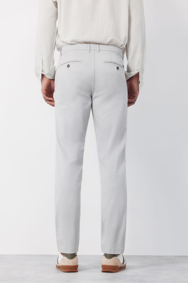 Cortefiel Pantal&oacute;n chino slim fit Gris