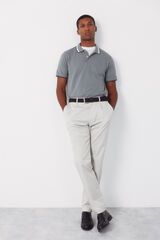 Cortefiel Chino pinzas tapered Marfil