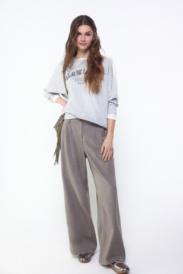 Slowlove Sudadera oversize slowlove Gris