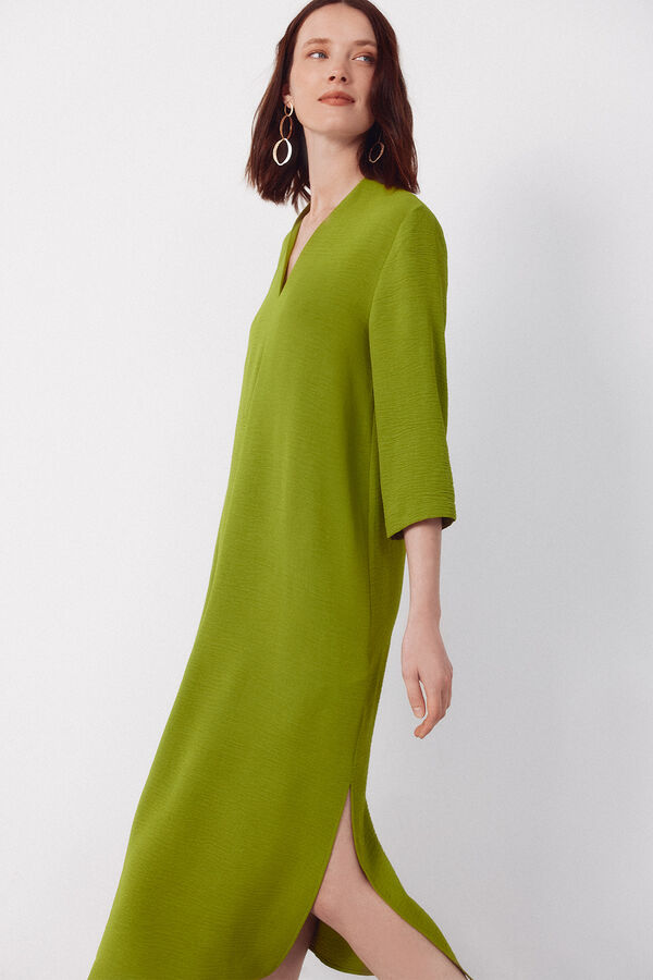 Cortefiel Vestido t&uacute;nica Verde