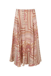 Cortefiel Falda de quillas estampada