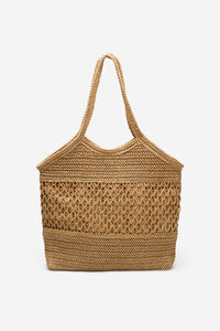 Cortefiel Bolsa tipo tote estampado espigas