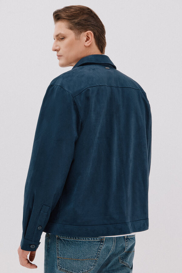 Cortefiel Sobrecamisa efecto ante Azul oscuro