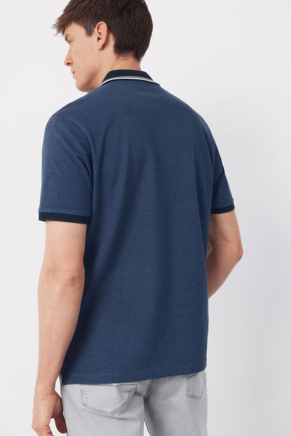 Cortefiel Polo oxford Azul marino