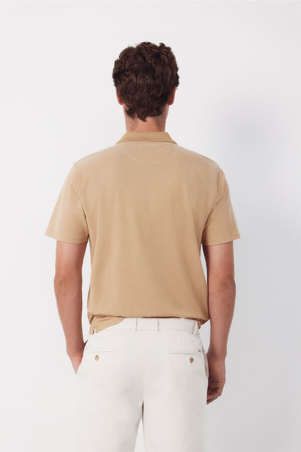 Cortefiel Polo textura Beige