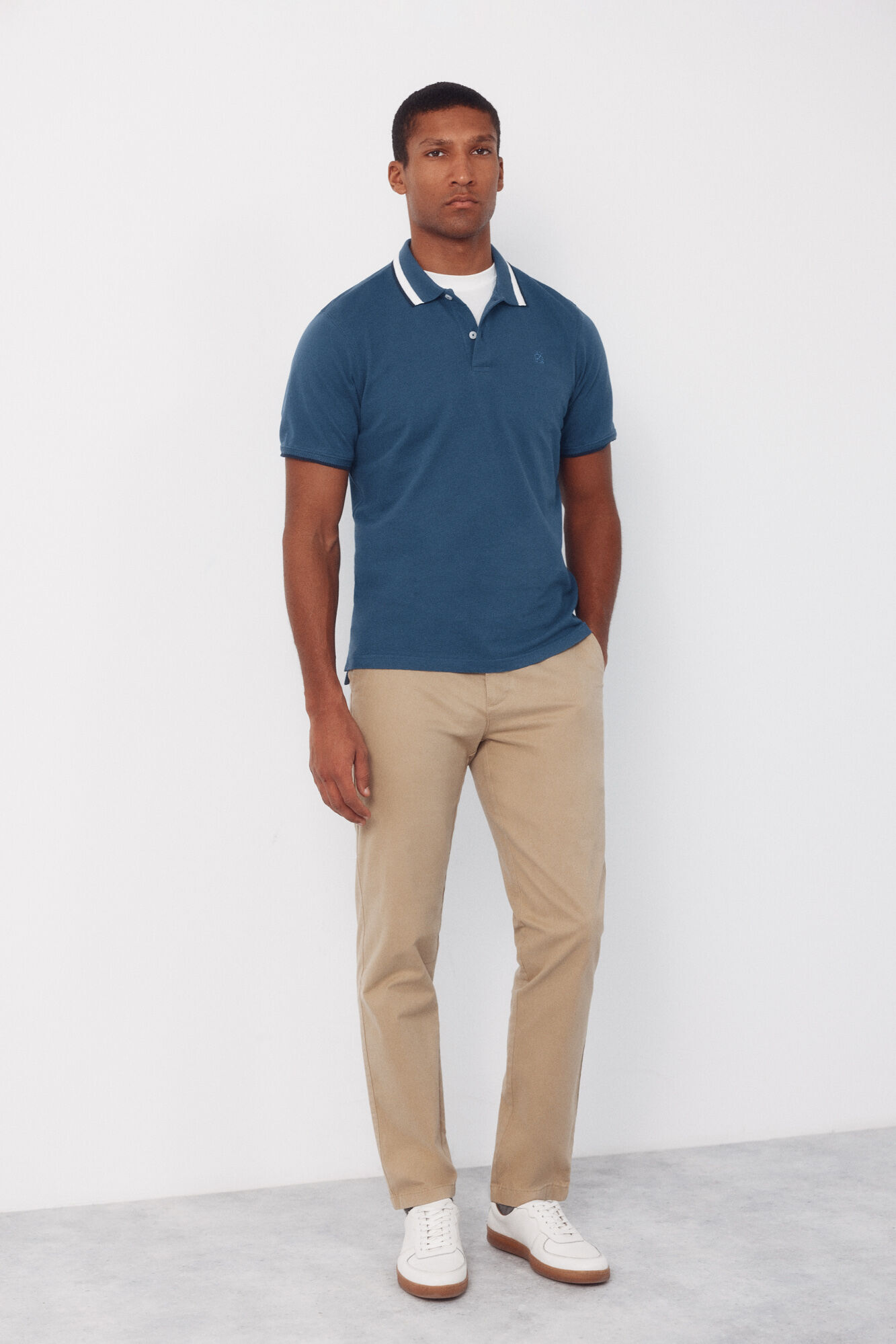 Cortefiel Polo estructura cuello fantas&iacute;a