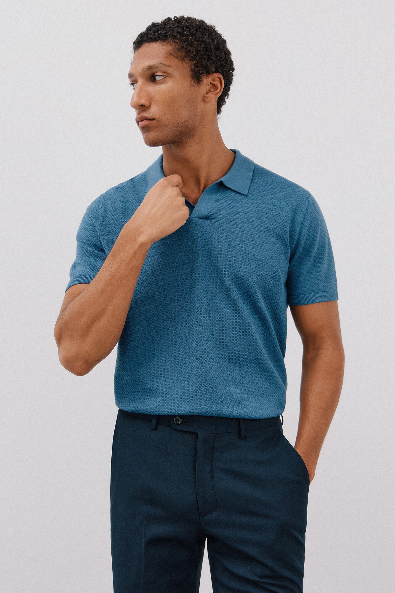 Cortefiel Su&eacute;ter polo manga corta 