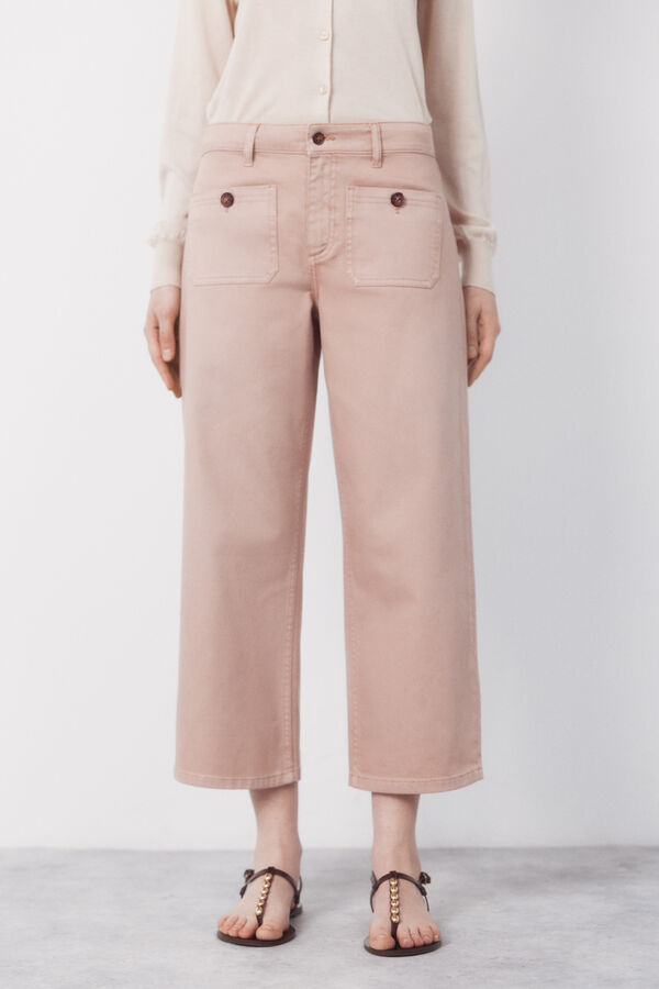 Cortefiel Jeans marine con bolsillos Rosa