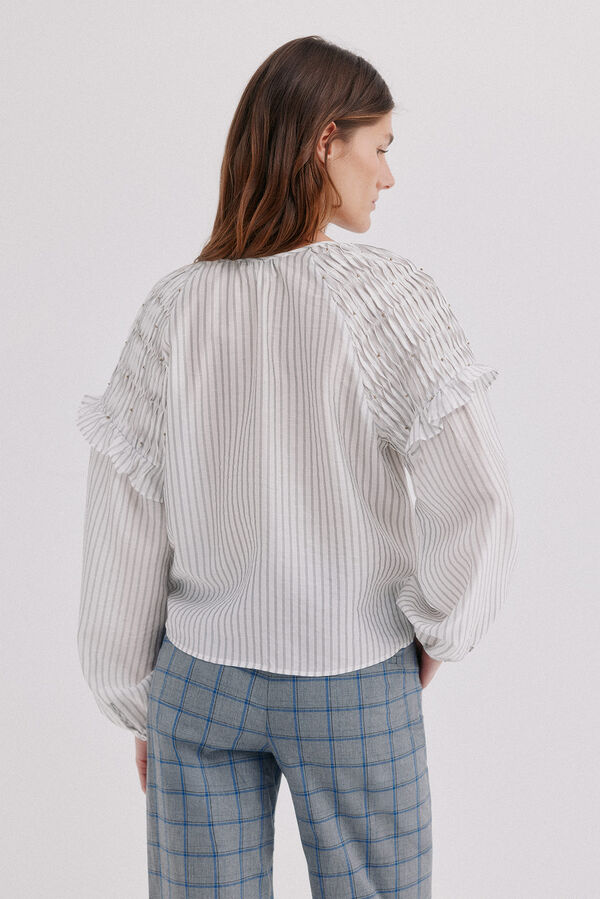 Hoss Intropia Cedra. Blusa de rayas Azul