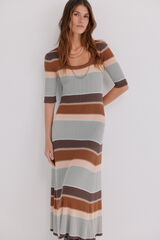 Hoss Intropia Aria. Vestido de tejido Multicolor