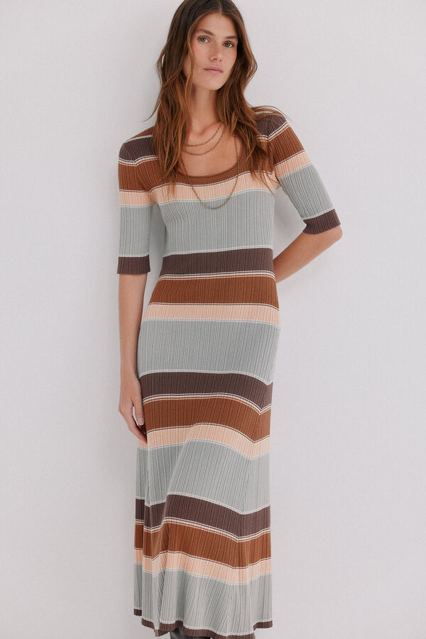 Hoss Intropia Aria. Vestido de tejido Multicolor